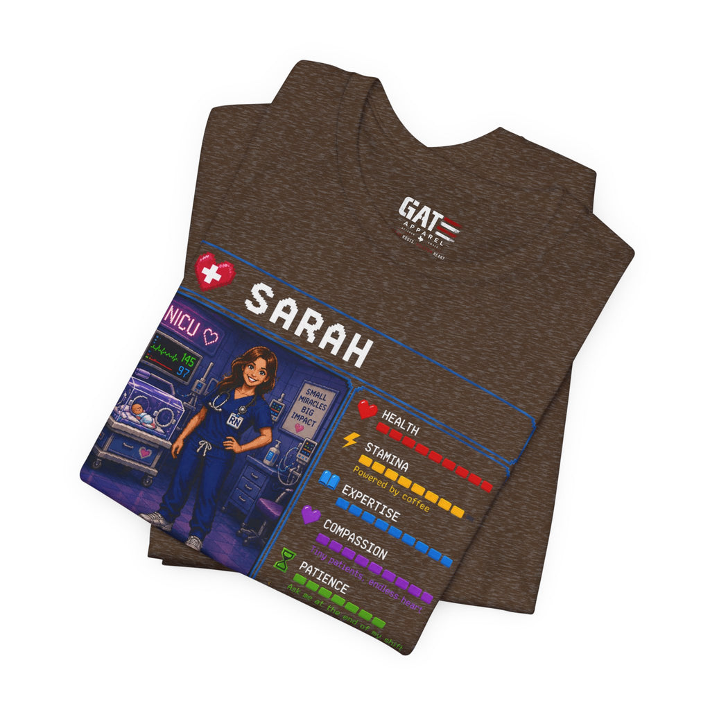 Custom NICU Nurse RPG Character Shirt | Personalized Nurse Gift