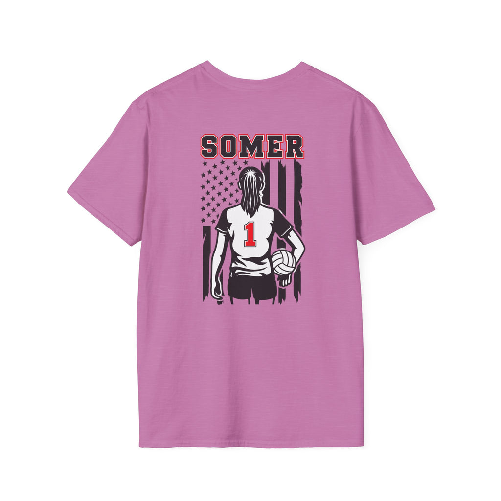 Volleyball Mom T‑Shirt – Custom Name
