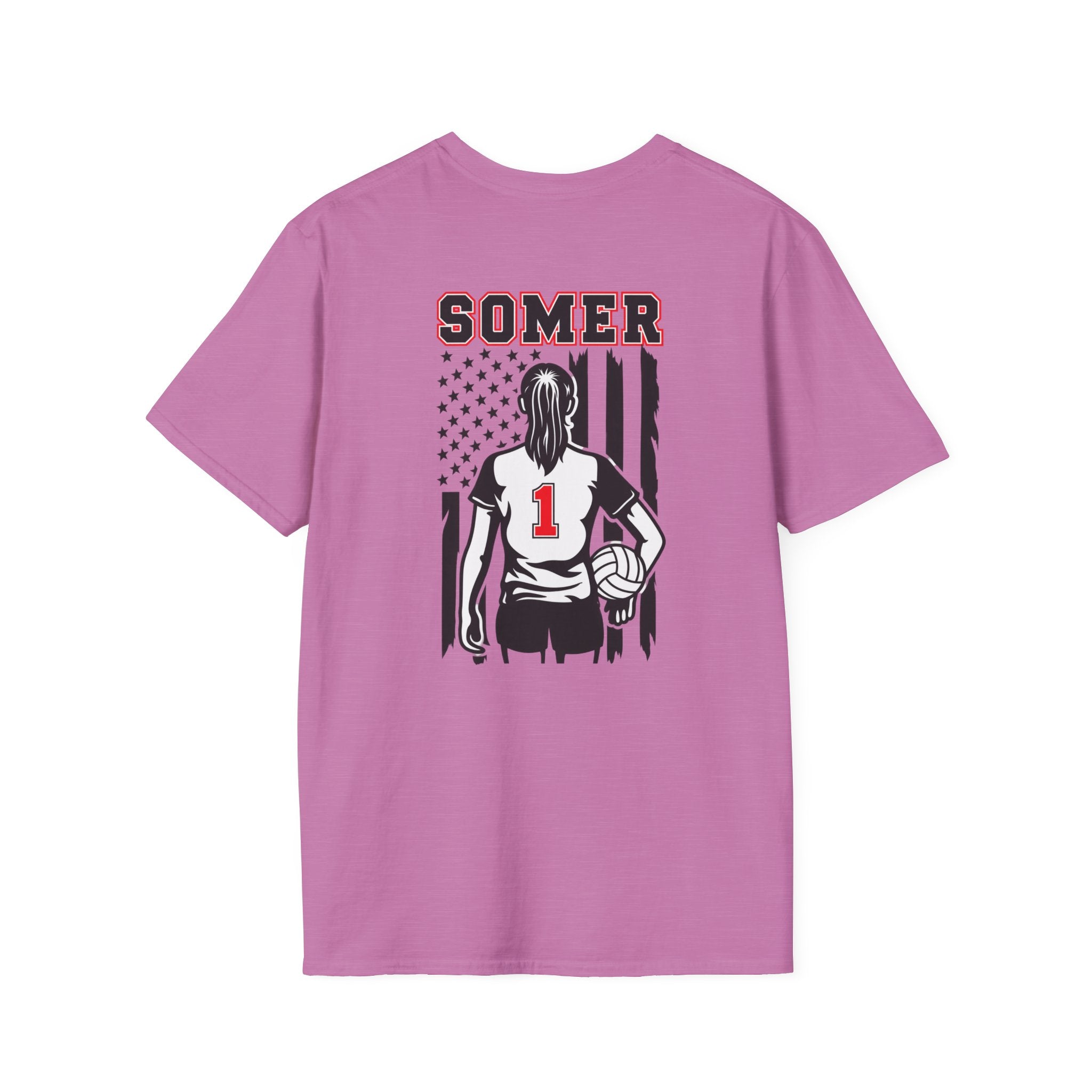 Volleyball Mom T‑Shirt – Custom Name