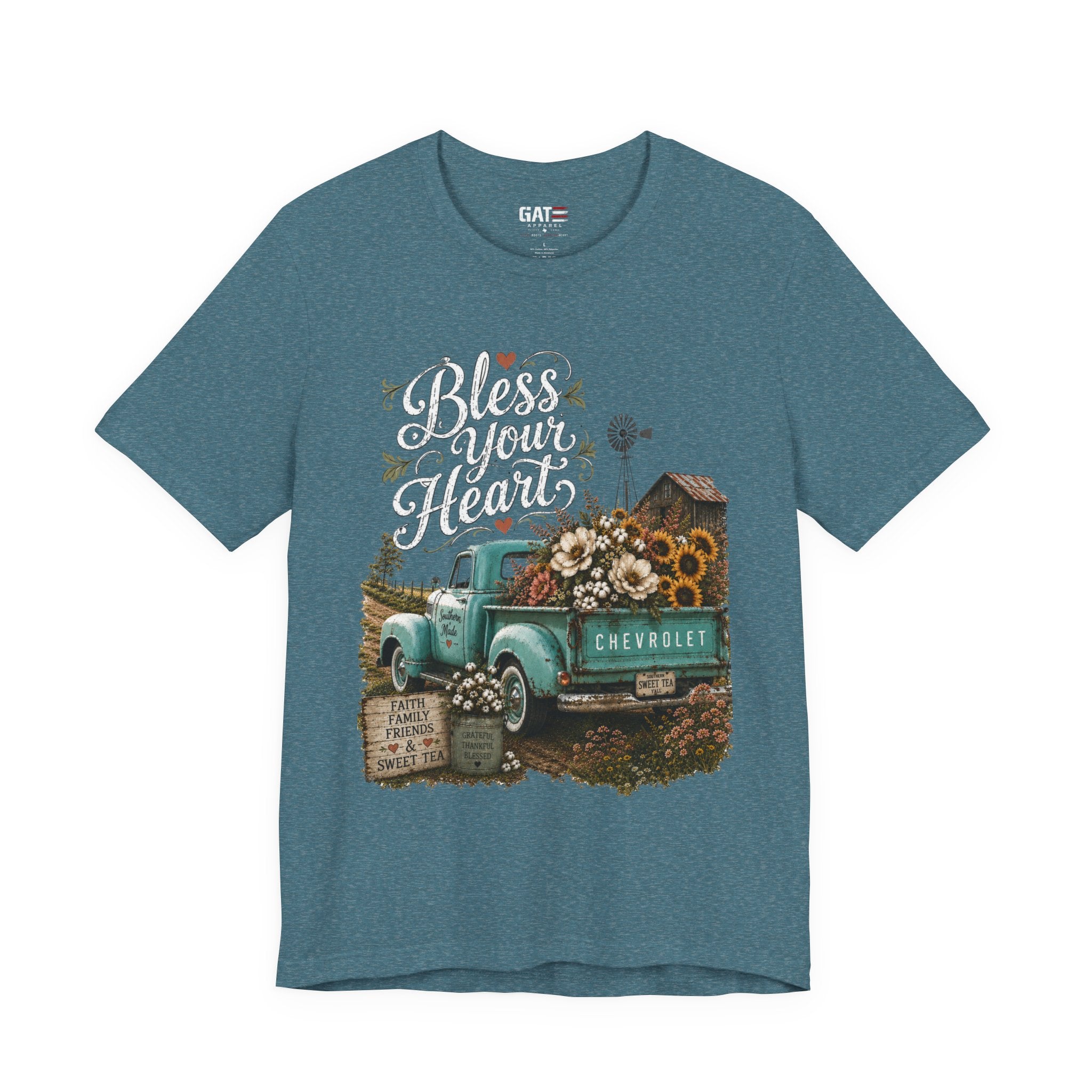 Funny Southern Shirt, Bless Your Heart Tee, Southern Humor Graphic Tee, Magnolia Floral Shirt, Country Girl Gift, Farmhouse Style Tee