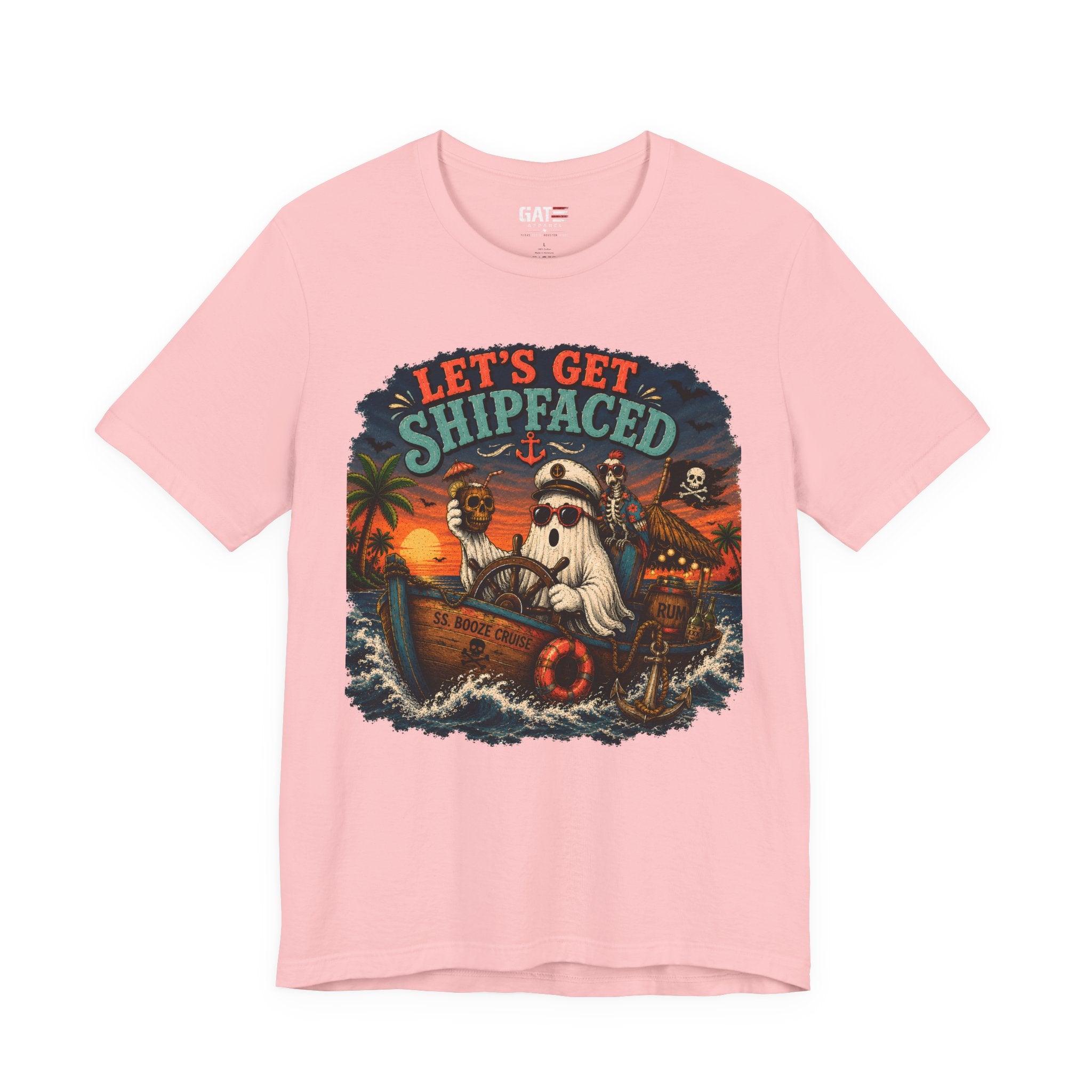 Summerween Shirt, Spooky Beach Shirt, Ghost Beach Tee, Halloween Beach Shirt, Coastal Halloween Tee, Tropical Ghost Shirt