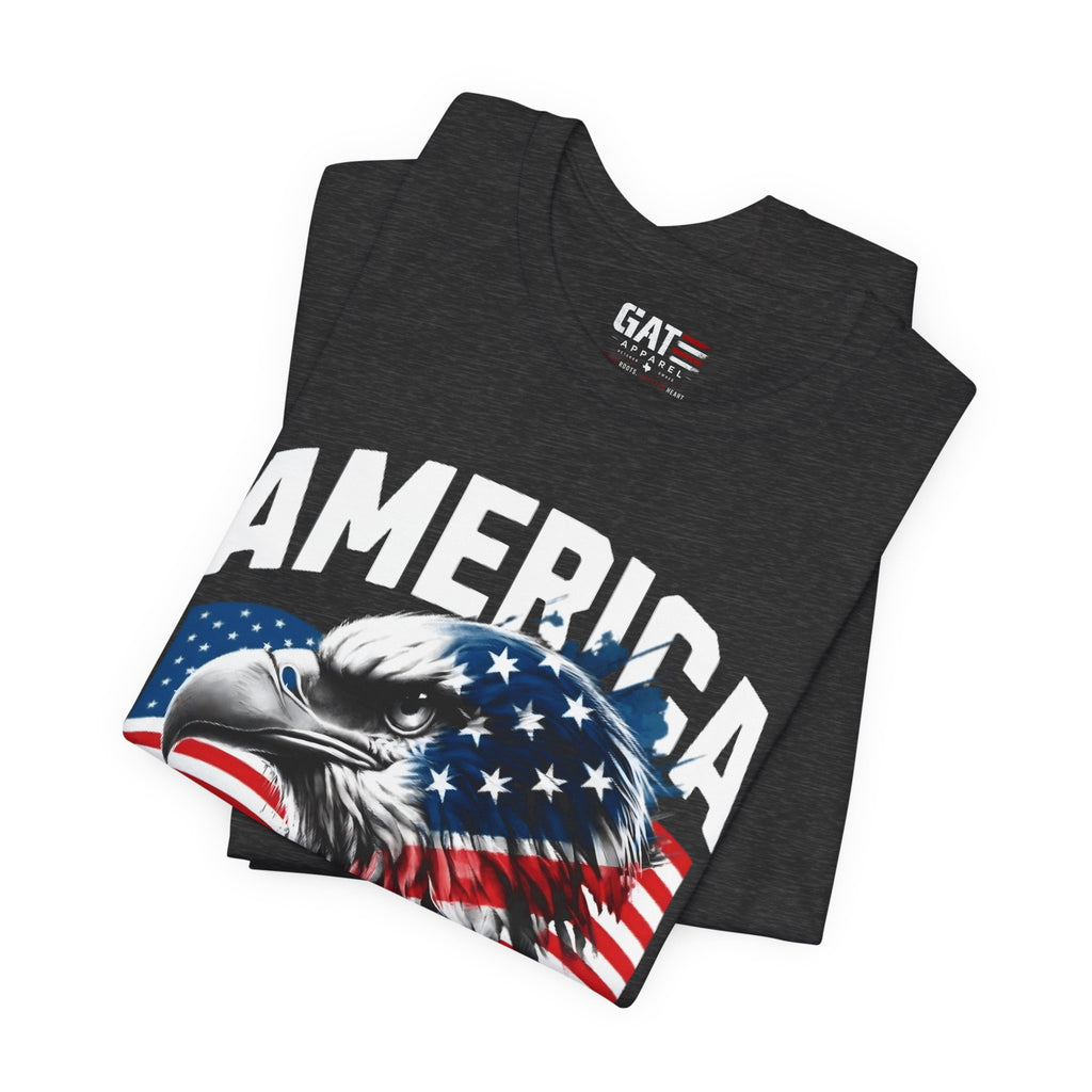 America Independence Day Shirt, Patriotic Eagle Flag Tee, 4th of July Shirt, USA Freedom Graphic T Shirt, American Pride Gift
