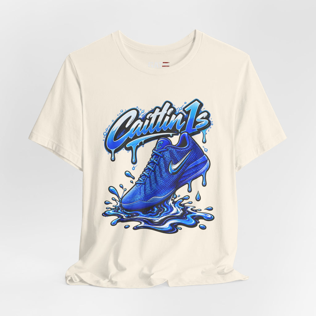 Caitlin Clark Caitlin 1s Racer Blue Drip Sneaker Shirt