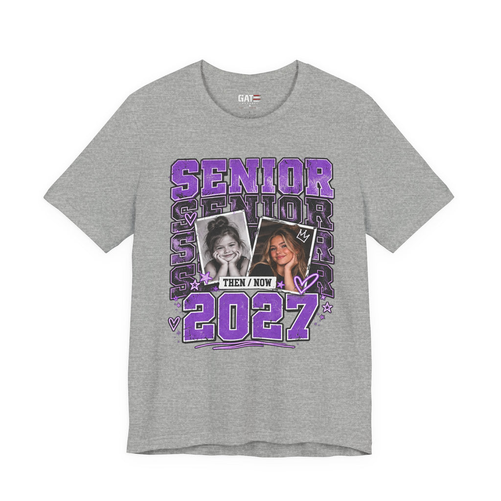Senior 2027 Then & Now Yearbook Photo Shirt