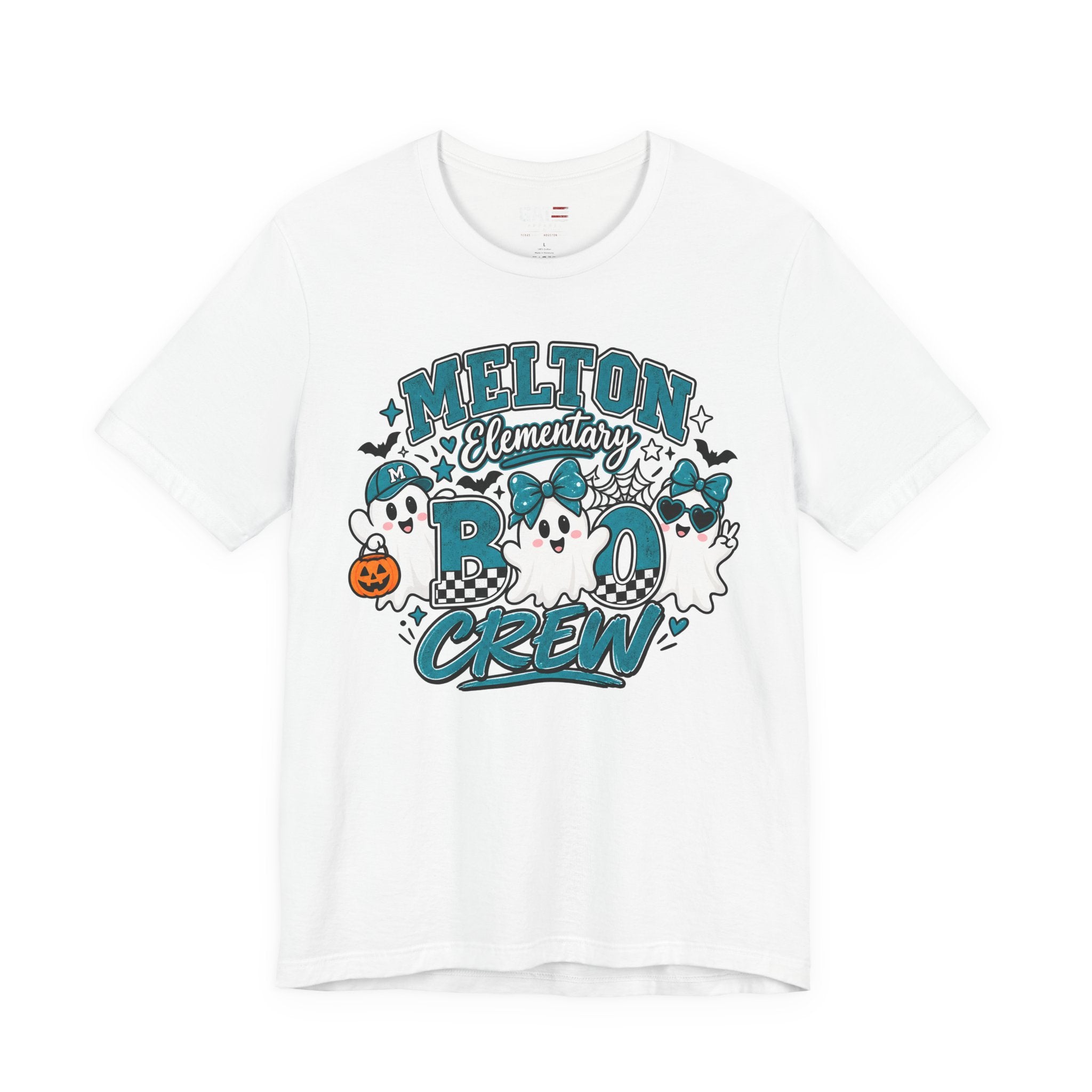 Melton Elementary Boo Crew T-Shirt — Cute Halloween Ghost School Tee