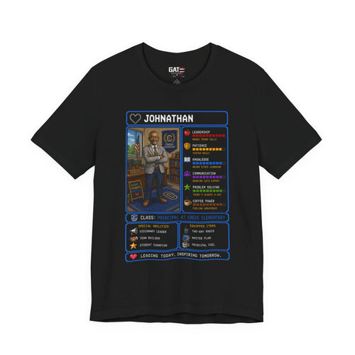 Custom Principal RPG Character Shirt | Personalized School Administrator Gift
