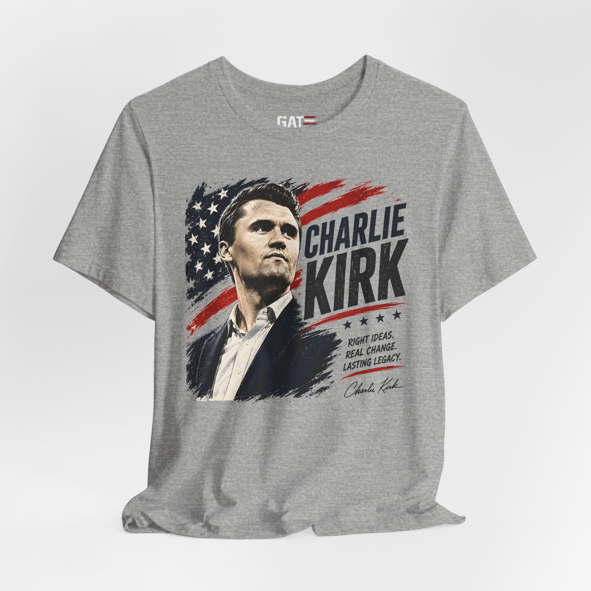 Charlie Kirk Shirt Conservative Patriotic T Shirt Republican American Flag Tee USA Freedom Gift Political Apparel
