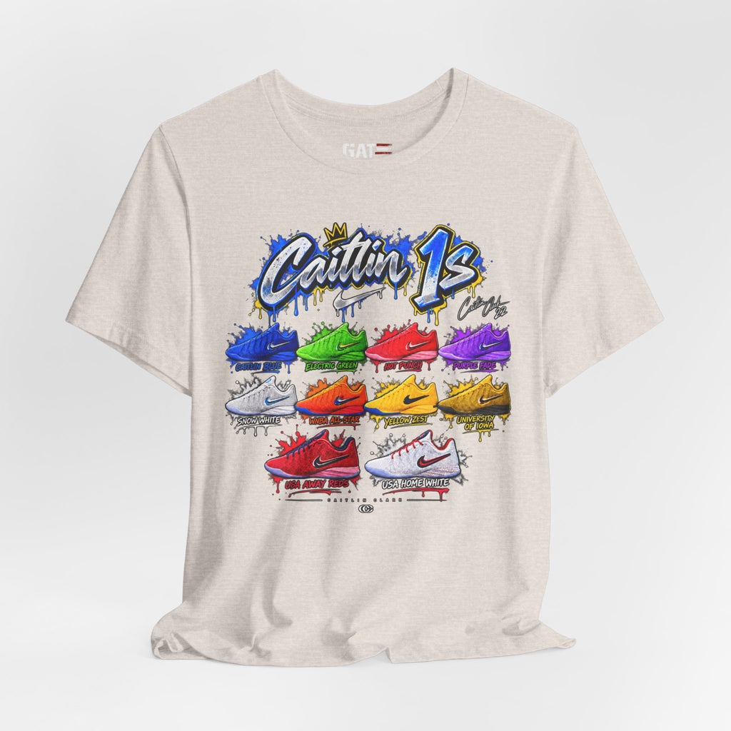 Caitlin Clark Caitlin 1s Sneaker Shirt | Indiana Fever Tee
