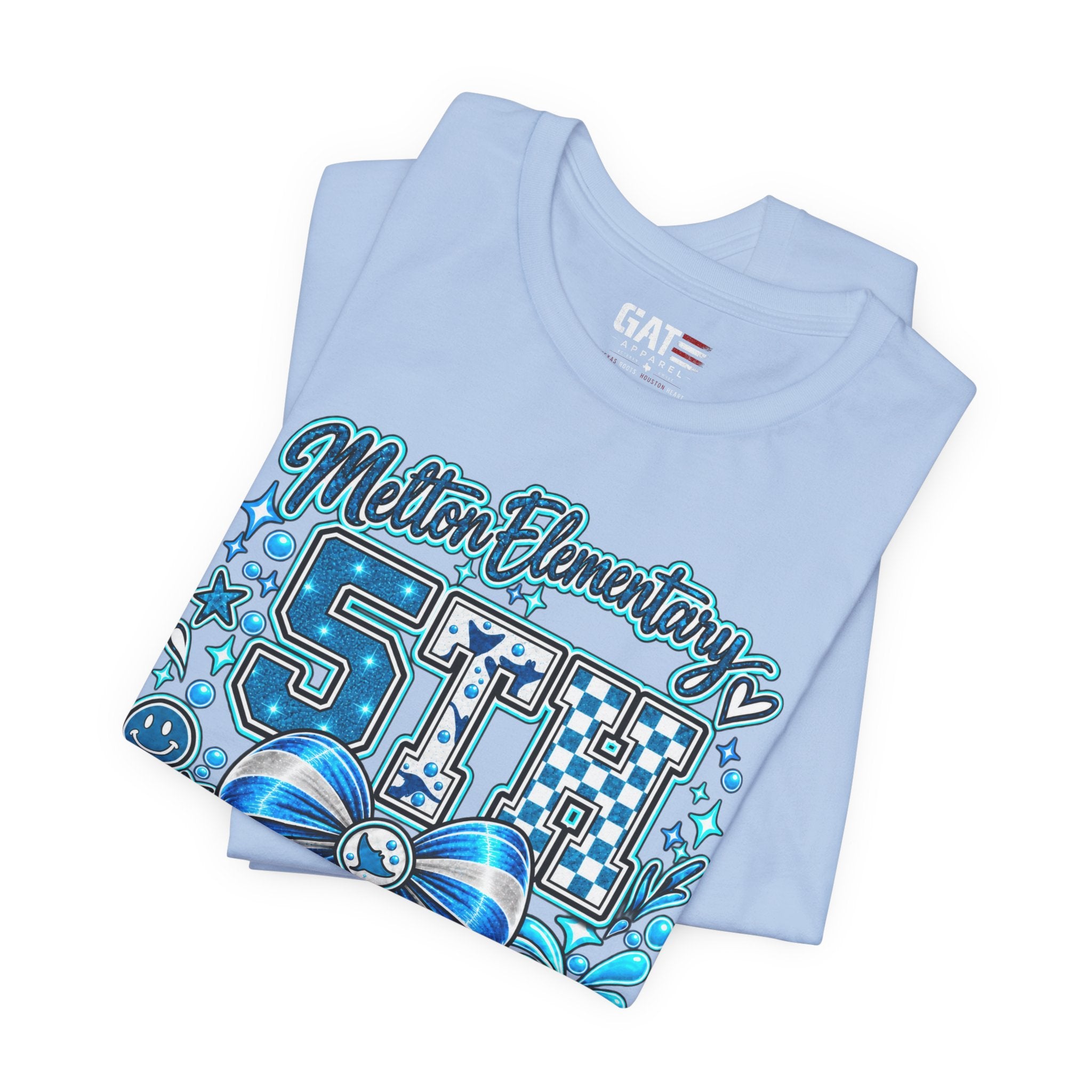 Melton 5th Grade School T‑Shirt — Bow Design