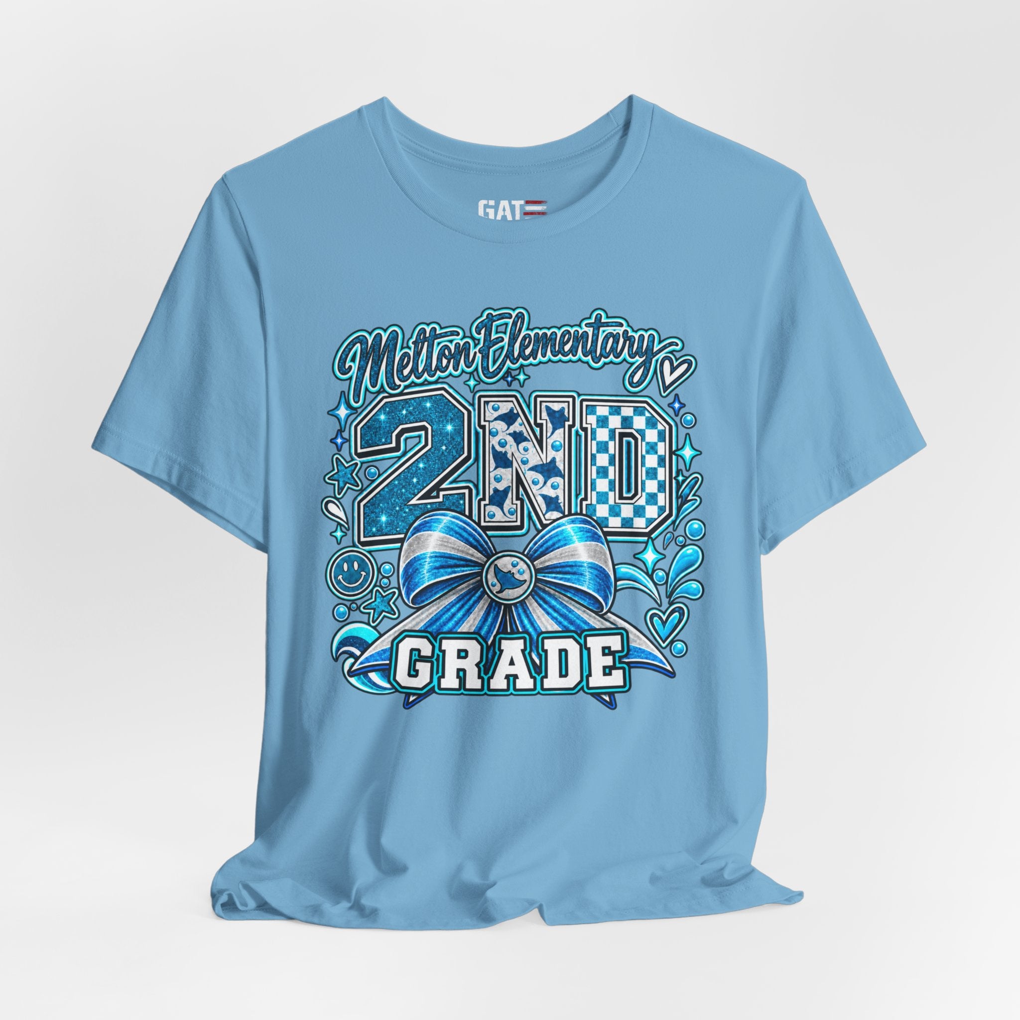 Melton 2nd Grade School T‑Shirt — Bow Design