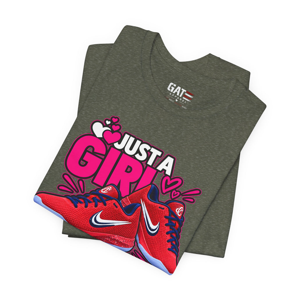 Caitlin Clark Caitlin 1s Just a Girl Sneaker Shirt | Style 2