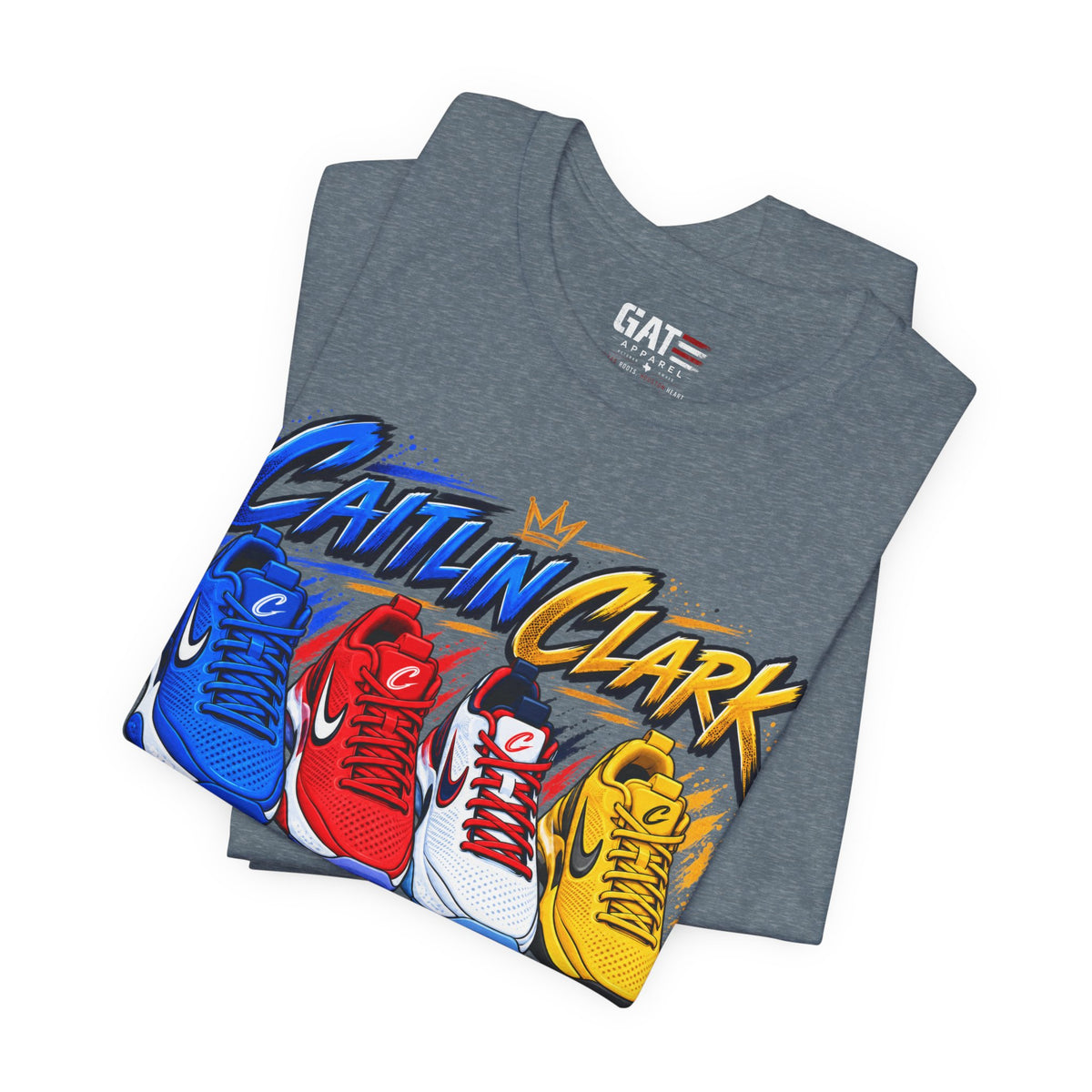Caitlin Clark Built Different Sneaker Shirt | Indiana Fever Tee