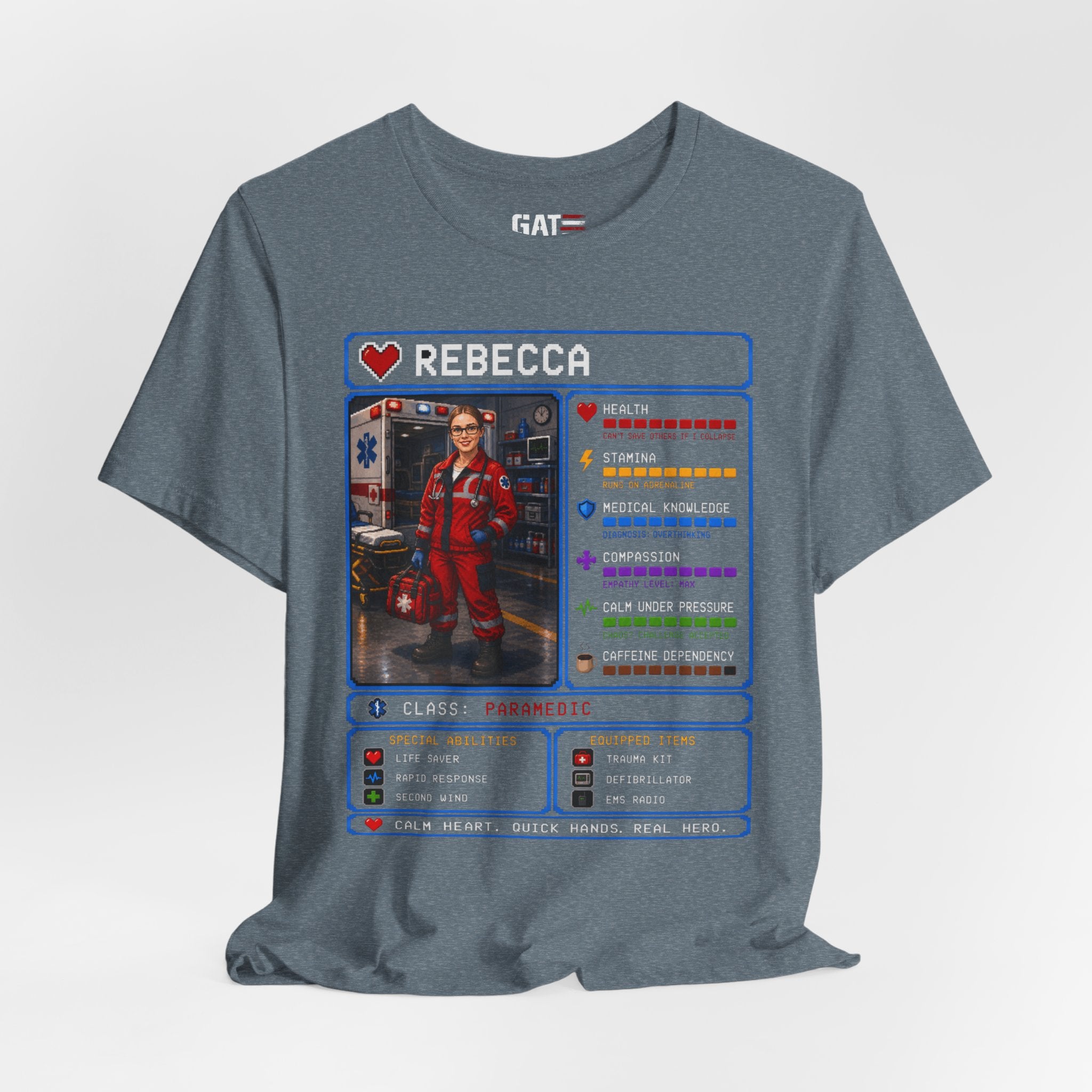 Custom Paramedic RPG Character Shirt | Personalized EMT Gift