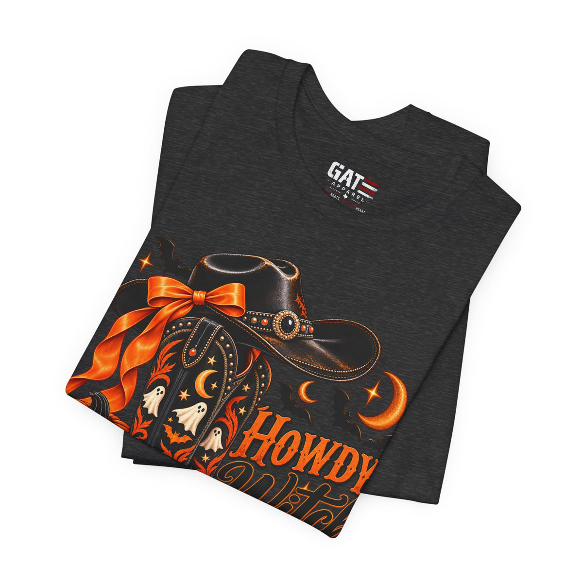 Howdy Witch Halloween Shirt | Western Cowboy Pumpkin Tee