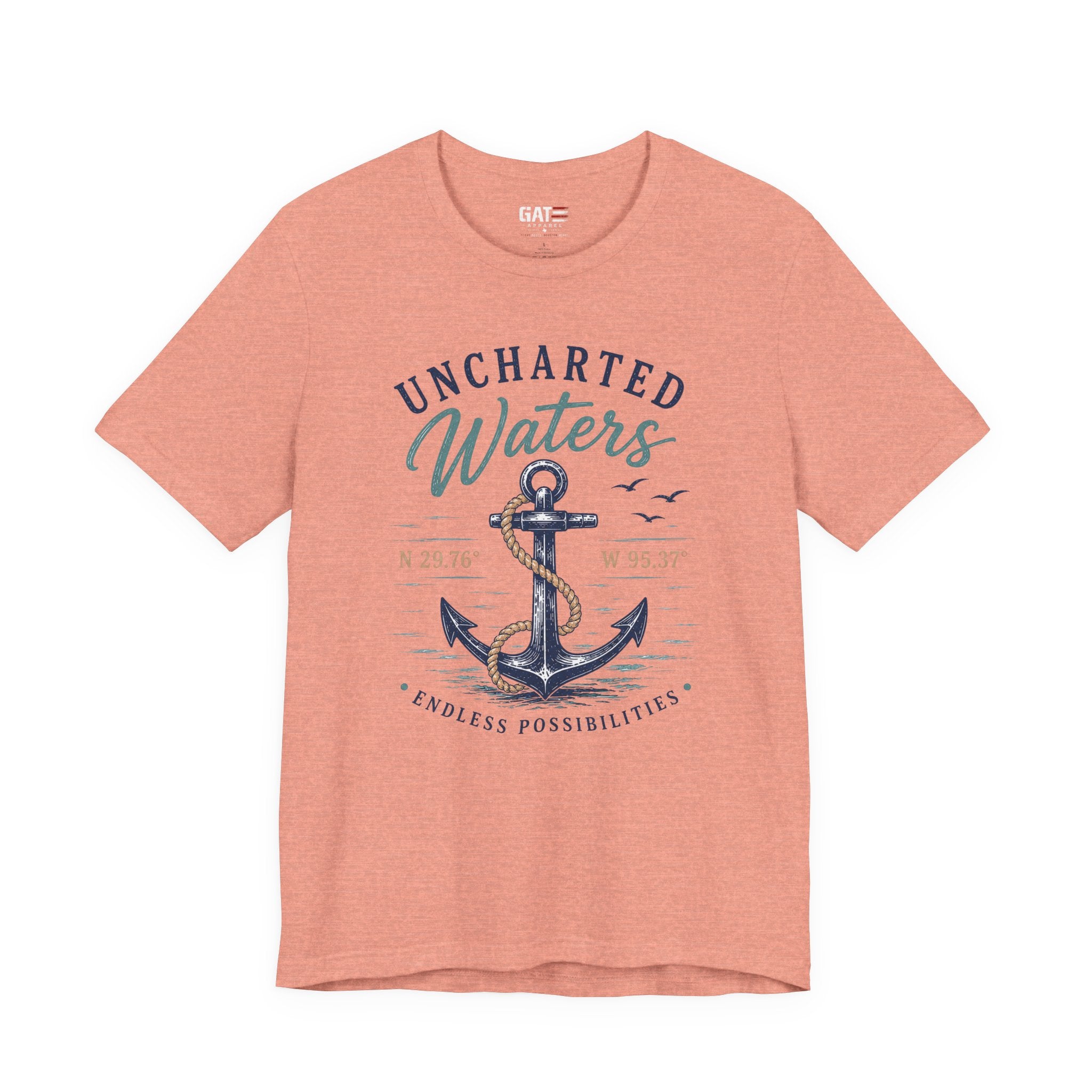 Uncharted Waters Anchor Tee — Nautical Adventure Graphic T-Shirt