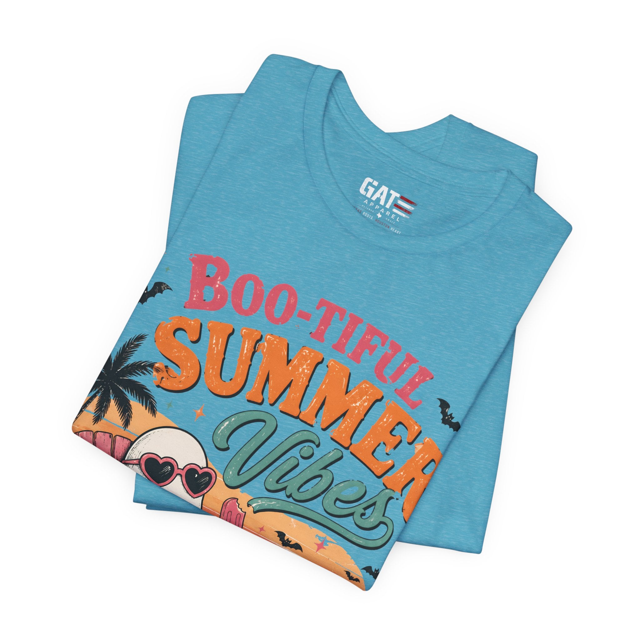 Summerween Shirt, Spooky Beach Shirt, Ghost Beach Tee, Halloween Beach Shirt, Coastal Halloween Tee, Tropical Ghost Shirt