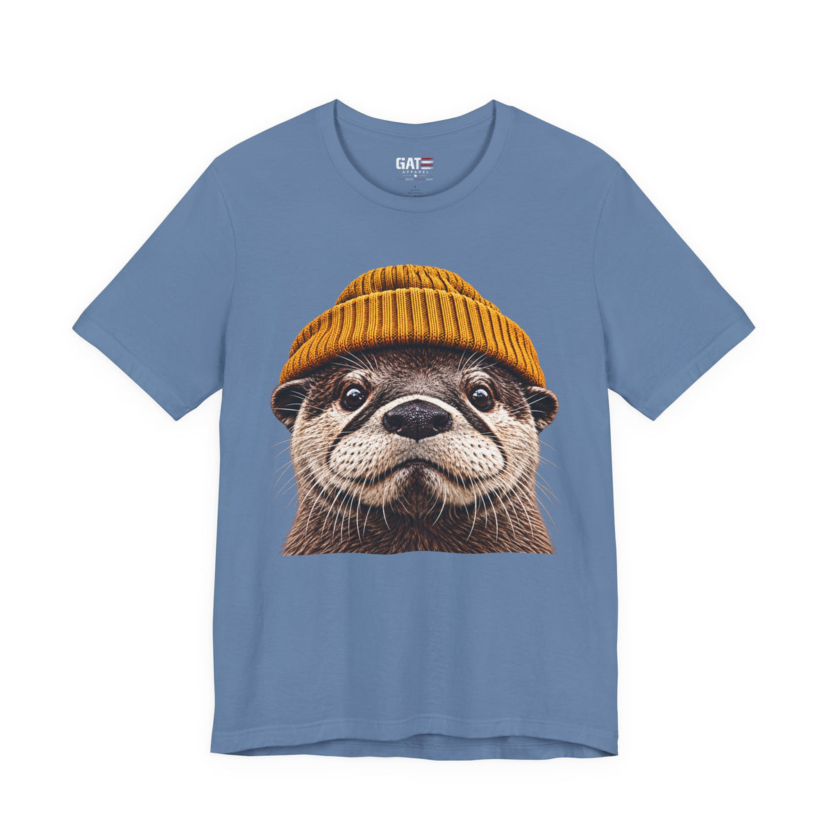 Cute Otter Wearing Beanie Wildlife Graphic T-Shirt - product image 15