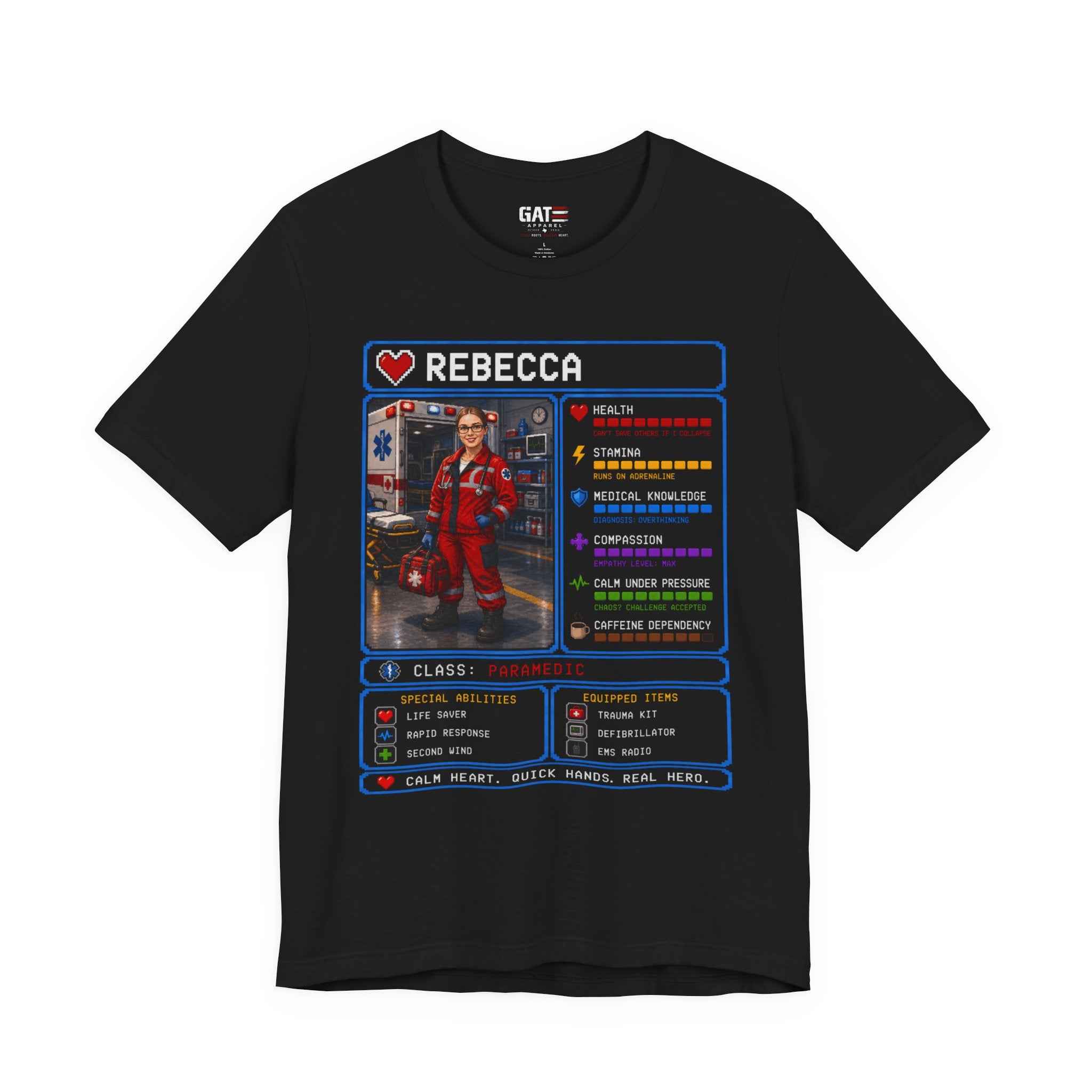 Custom Paramedic RPG Character Shirt | Personalized EMT Gift