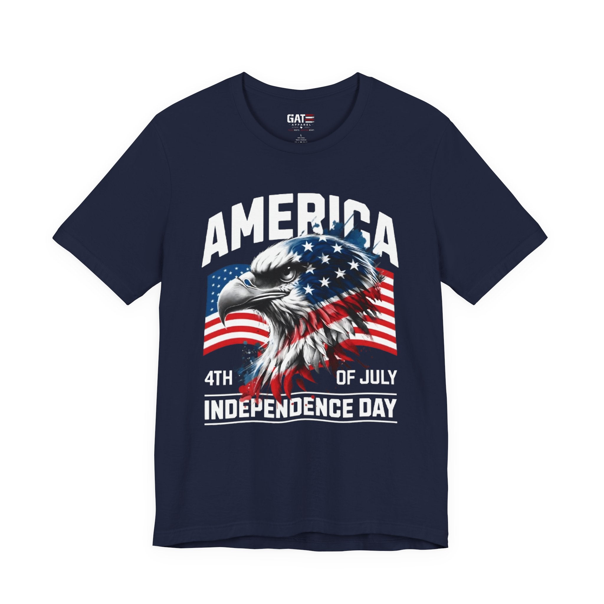 America Independence Day Shirt, Patriotic Eagle Flag Tee, 4th of July Shirt, USA Freedom Graphic T Shirt, American Pride Gift