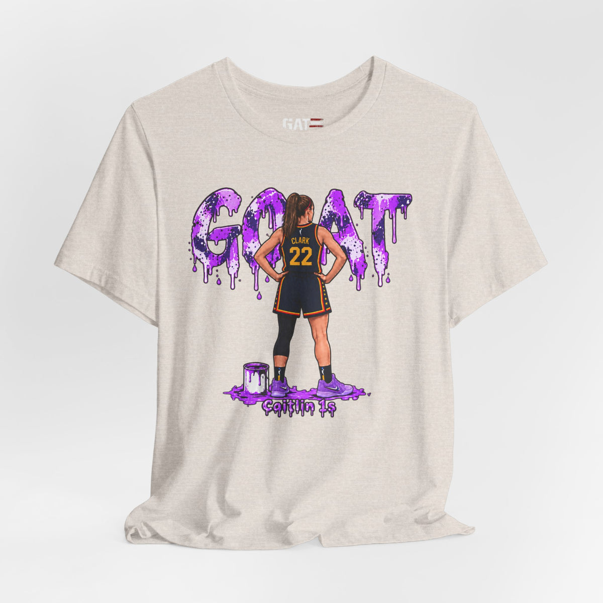 Caitlin Clark Caitlin 1s GOAT Purple Fade Sneaker Shirt