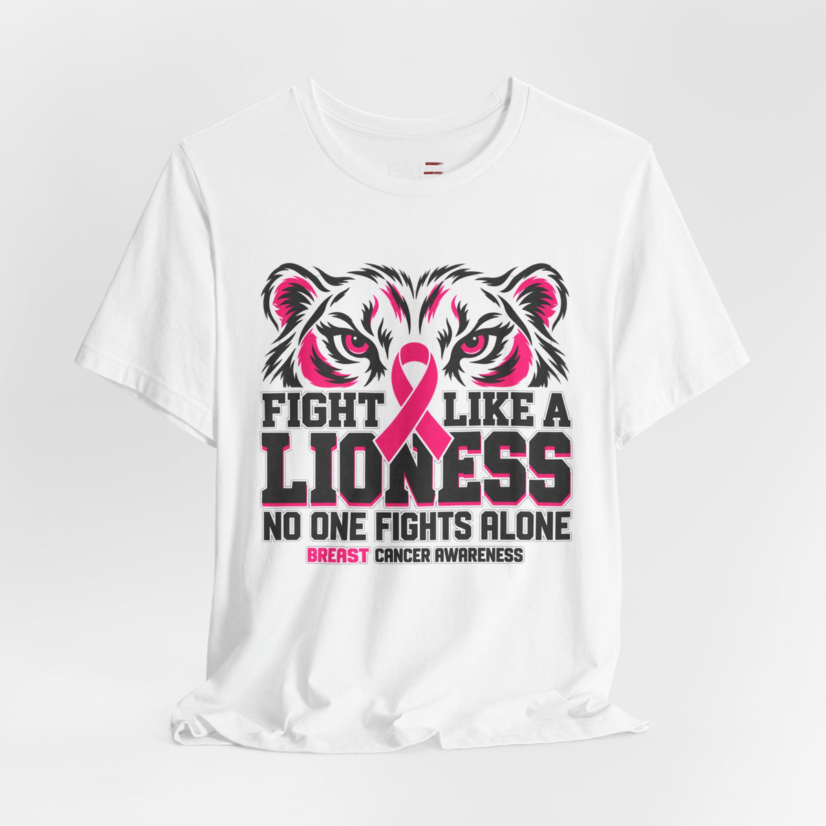 Fight Like a Lioness Breast Cancer Awareness T-Shirt