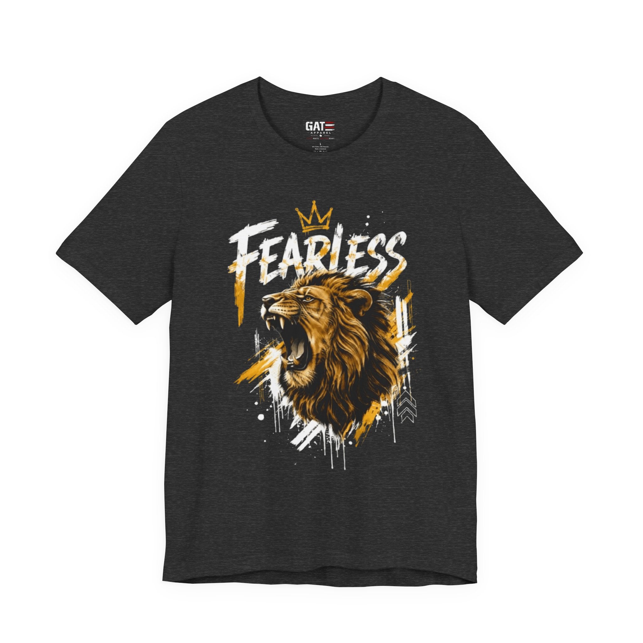 Fearless Lion Tee — Inspirational Graphic T-Shirt