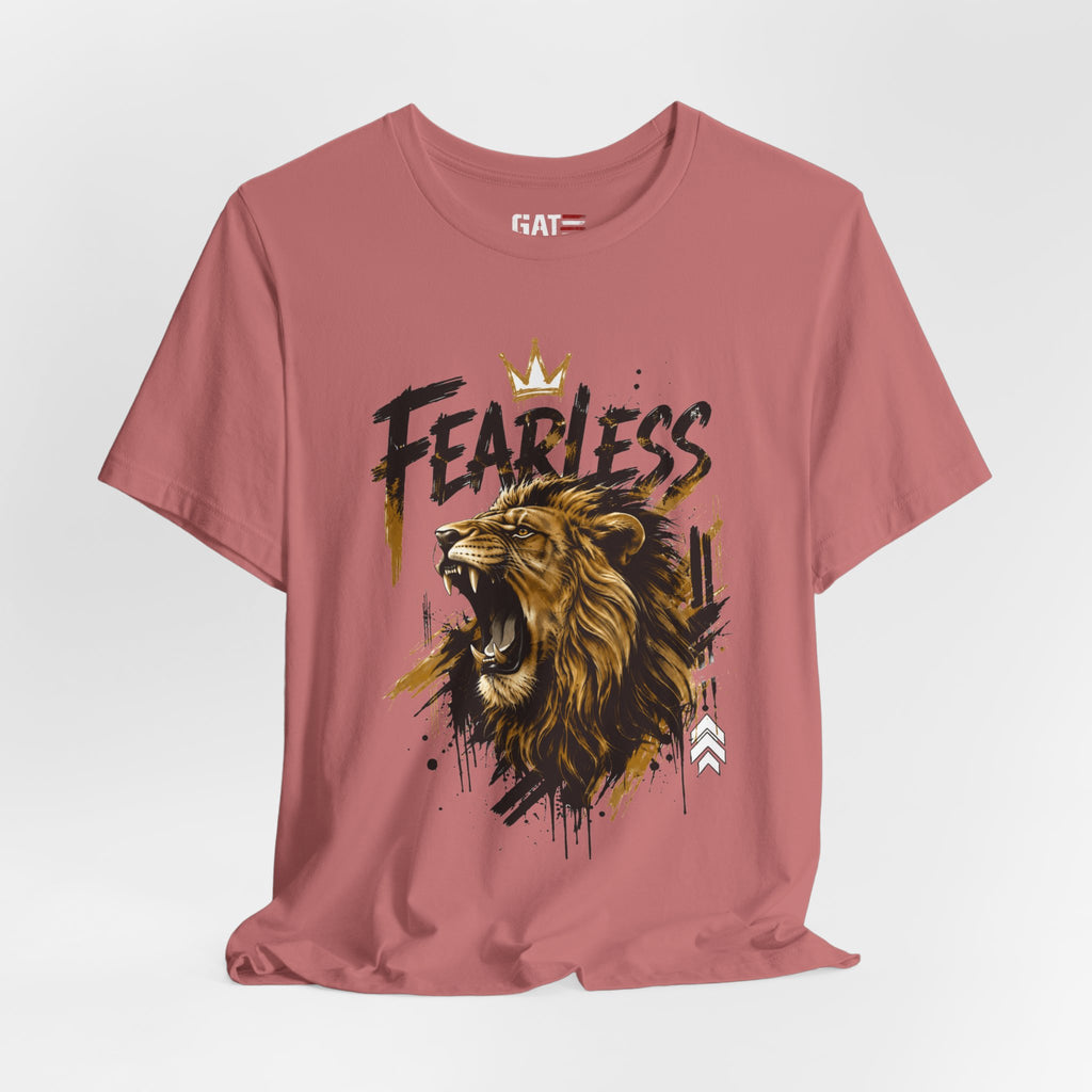 Fearless Lion Tee — Inspirational Graphic T-Shirt