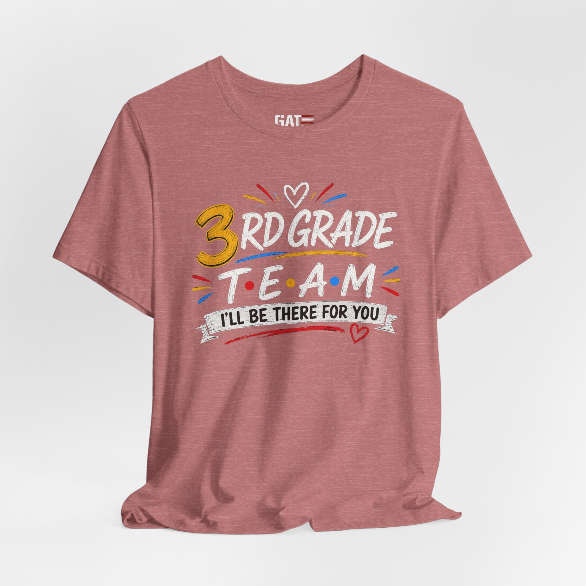 3rd Grade Team Tee, Teacher Squad Shirt, Color Dot Inspired Teacher Shirt, Grade Level Team Gift, School Staff Apparel, Friends Theme