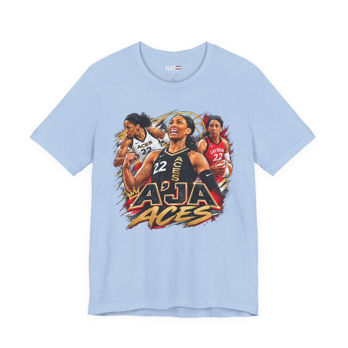 A'ja Wilson Las Vegas Aces Shirt – WNBA Basketball Graphic Tee product mockup 4