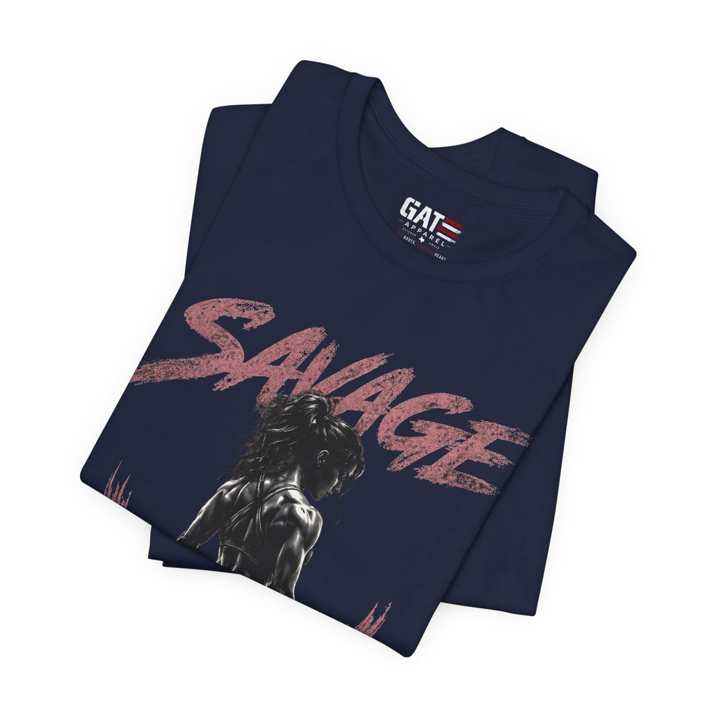 Savage Not Average Shirt, Women's Gym Shirt, Fitness Tee, Weightlifting Shirt, Workout Gift for Strong Women