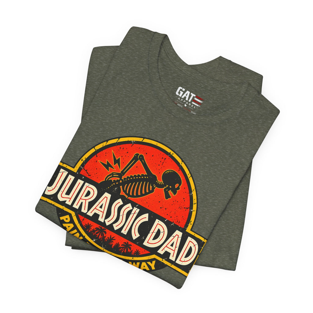 Jurassic Dad T-Shirt — Funny "Pain Finds a Way" Father's Day Dino Tee