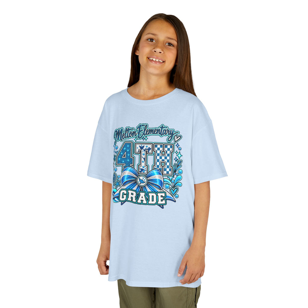 Melton 4th Grade Kids T‑Shirt — Ribbon Design