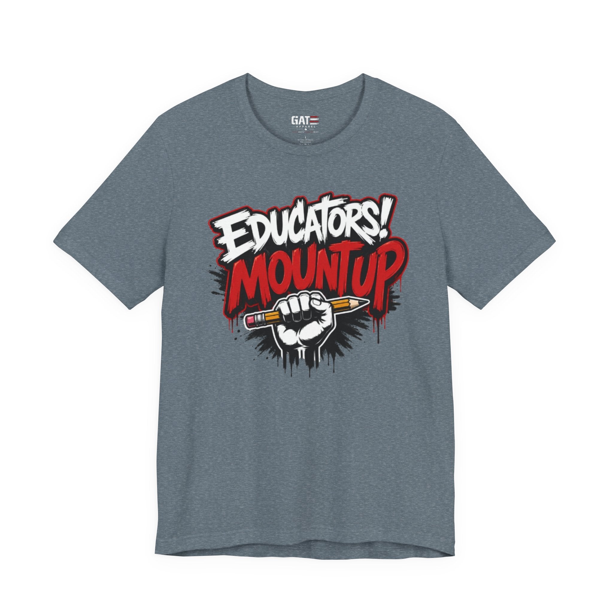 Educators Mount Up T-Shirt — Teacher Pride Graphic Tee