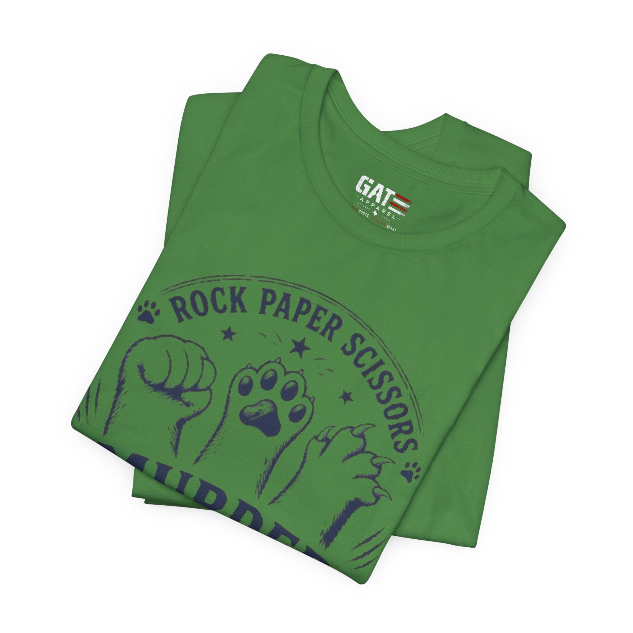 Rock Paper Scissors Murder Mittens Shirt, Funny Cat Lover Tee, Cat Paw Graphic T-Shirt, Cute Cat Mom Gift, Murder Mittens