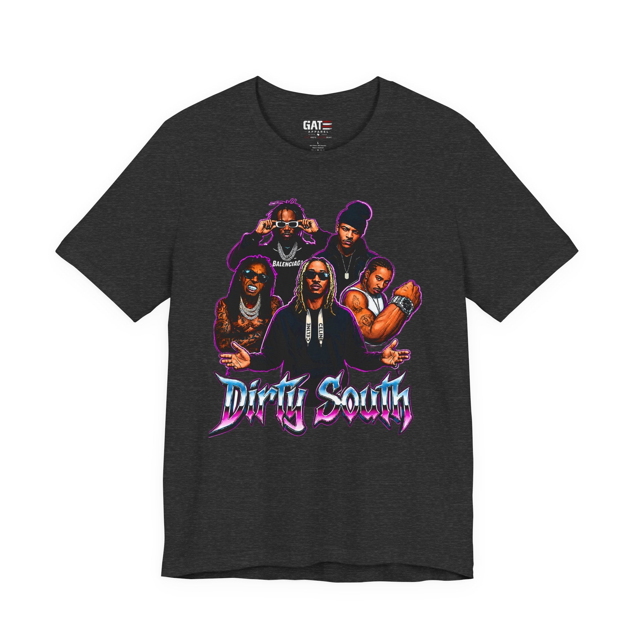 T-Shirt — 'Dripin South' Retro Hip-Hop Crew Graphic Tee