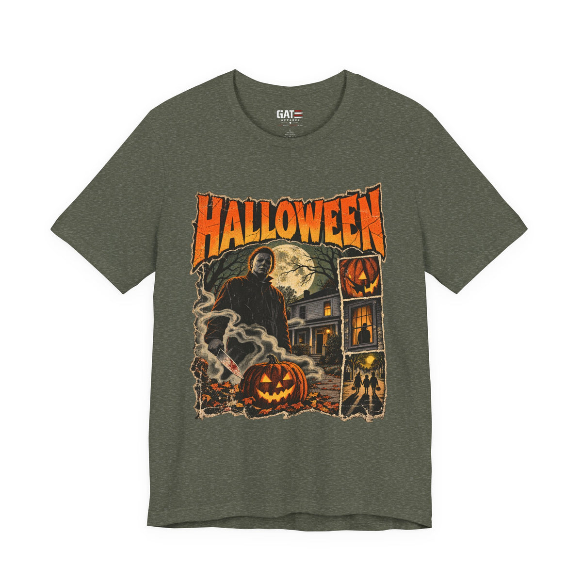 Halloween Haunted House Shirt | Grim Reaper Pumpkin Tee