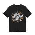 Retro Sneakers Splash Tee — Vintage Athletic Shoe Graphic T-Shirt