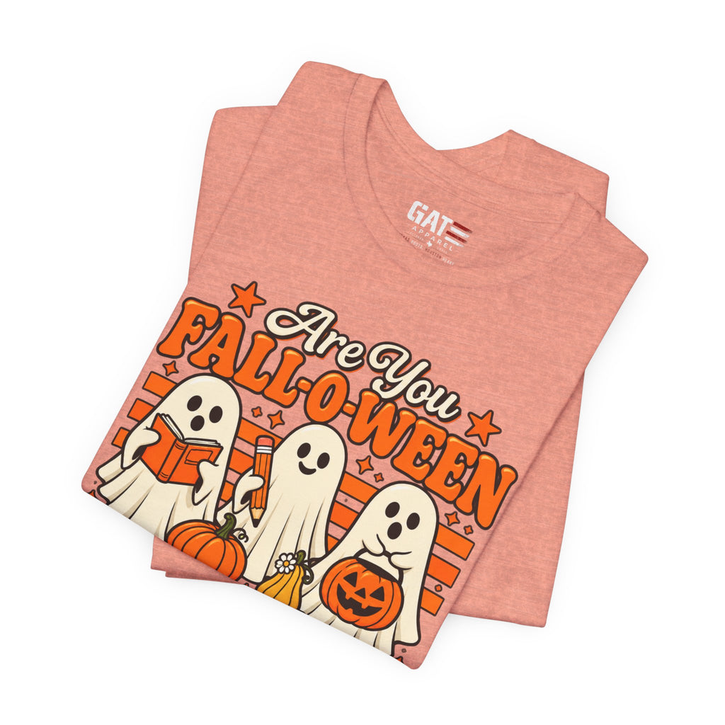 Halloween Teacher Shirt – Are You Falloween Directions? – product photo