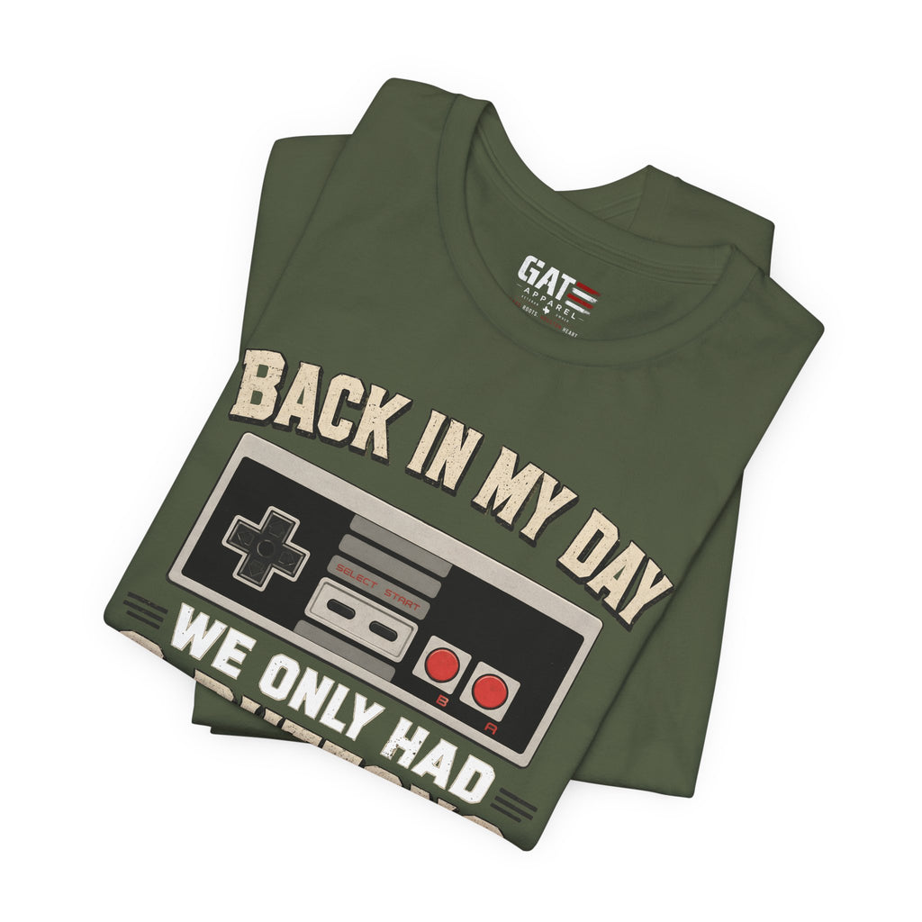 Retro Gamer Shirt, Back In My Day We Only Had 2 Buttons, Vintage Gaming T Shirt, Old School Video Game Tee, Gamer Dad Gift, Nerd Shirt