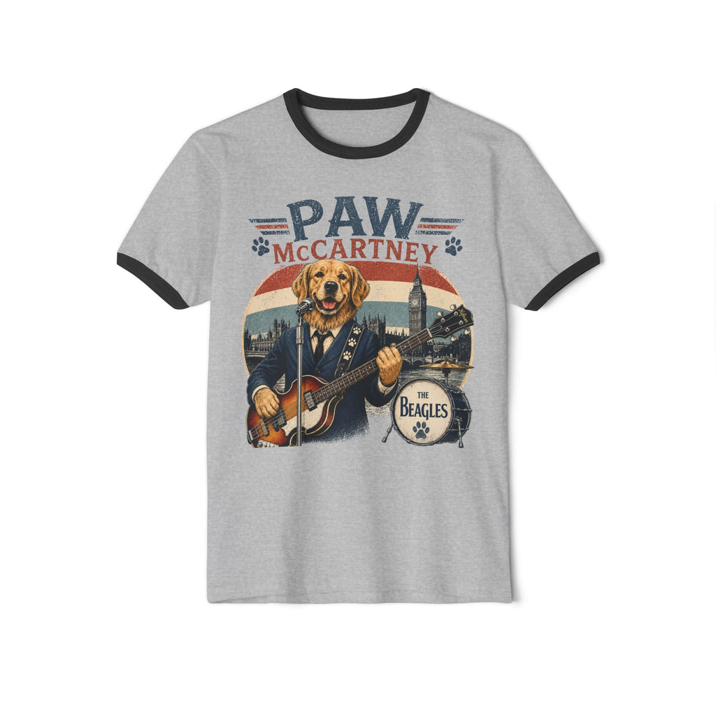Paw McCartney Beagle Band Ringer T-Shirt