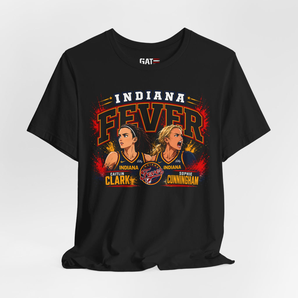 Caitlin Clark Sophie Cunningham Indiana Fever Anime Shirt WNBA Basketball Tee