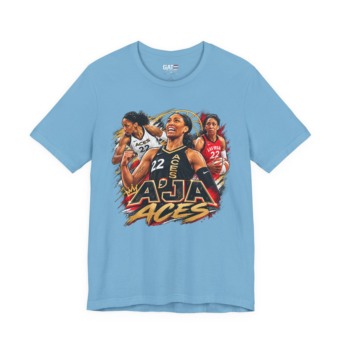 A'ja Wilson Las Vegas Aces Shirt – WNBA Basketball Graphic Tee product mockup 5
