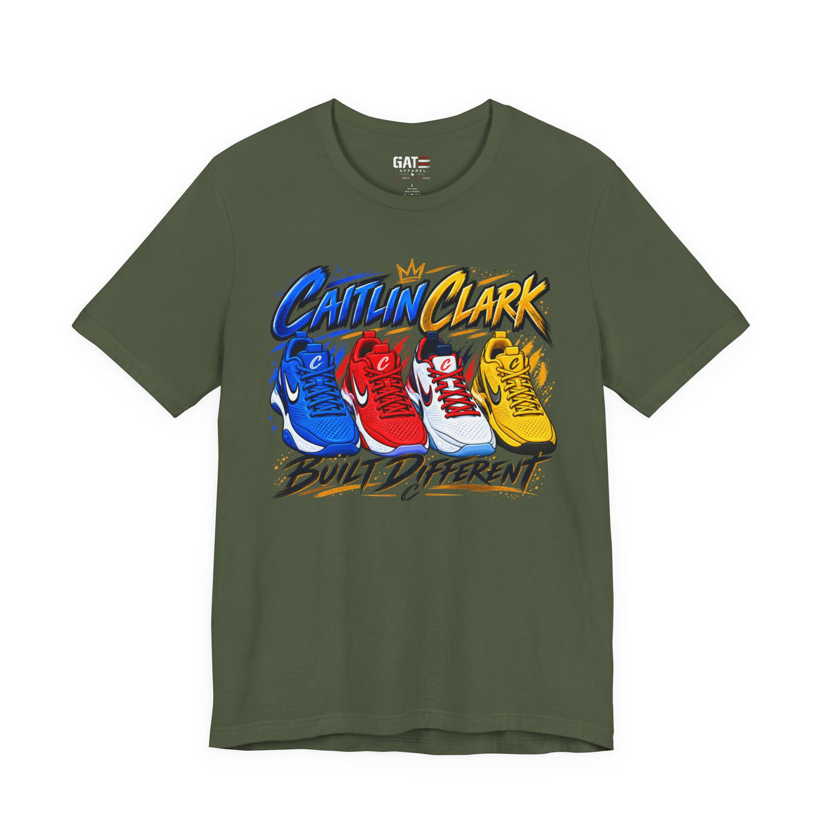Caitlin Clark Built Different Sneaker Shirt | Indiana Fever Tee
