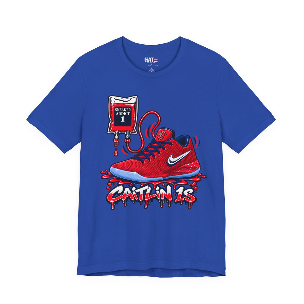 Caitlin Clark Caitlin 1s Addict Red Sneaker Shirt