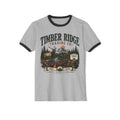 Timber Ridge Trading Co. Ringer T-Shirt – Camping, Fishing & Outdoors Graphic Tee