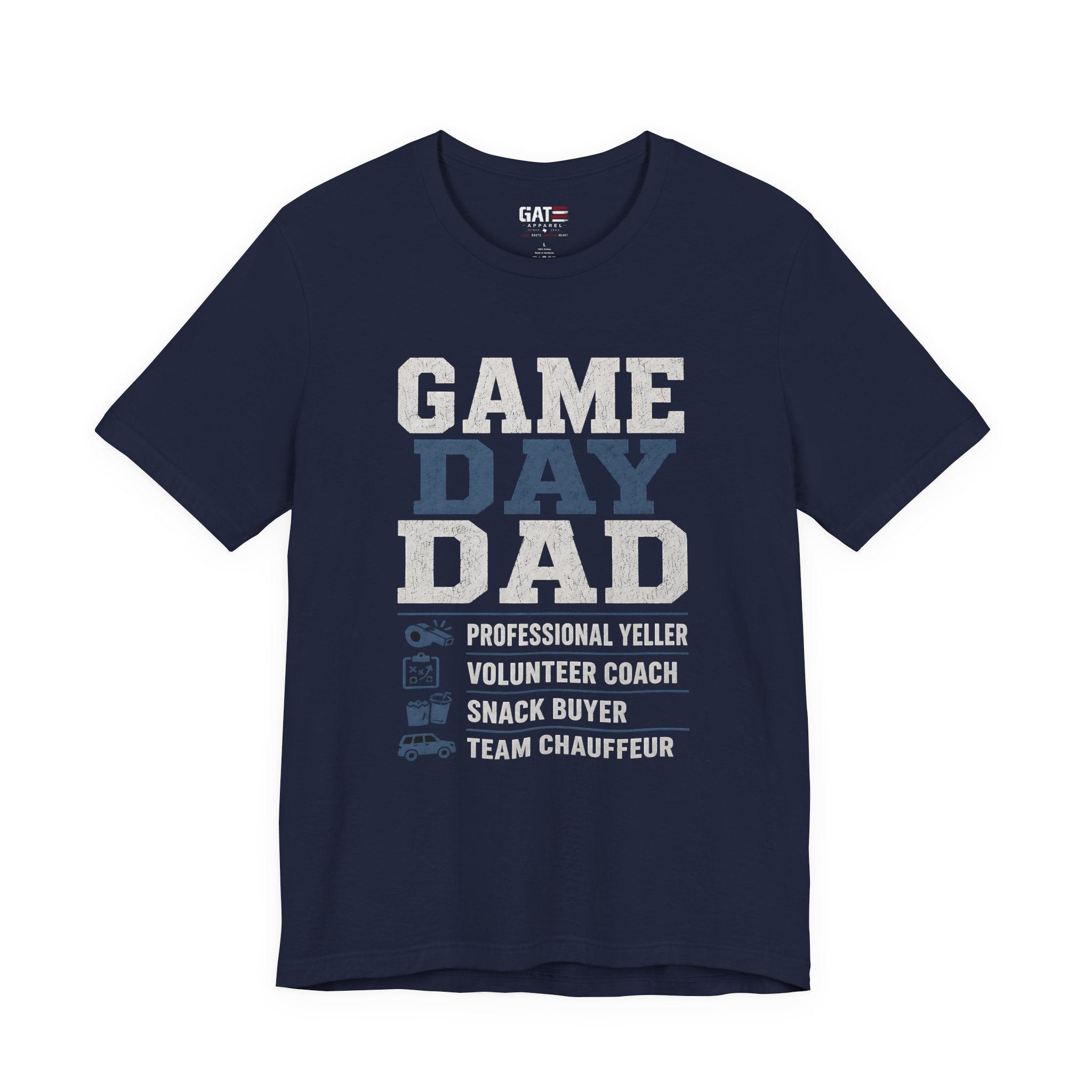 Game Day Dad Shirt, Father's Day Gift for Dad, Football Dad Tee, Baseball Dad Shirt, Team Chauffeur Coach Dad Tee