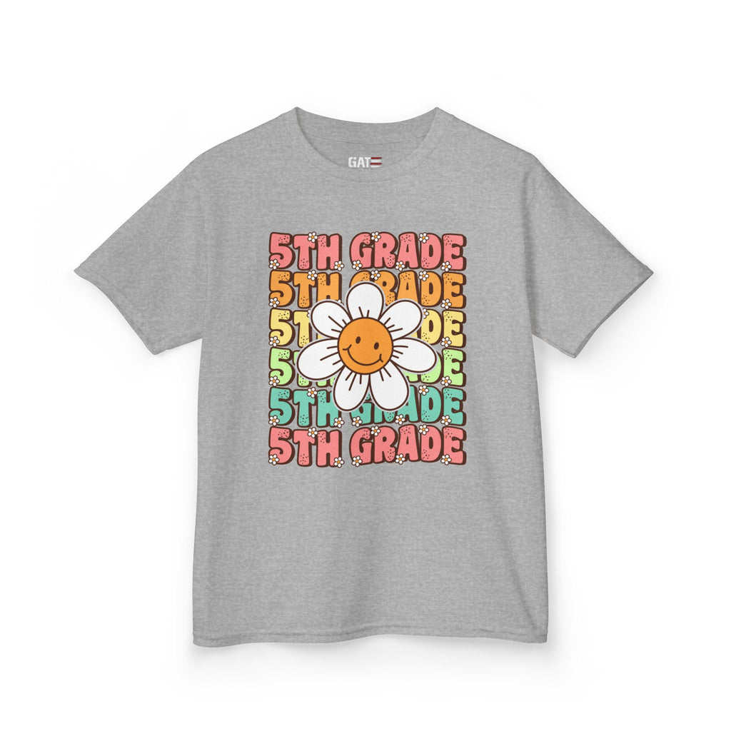 Custom Grade Level Shirt for Kids – Retro Daisy Back to School Tee