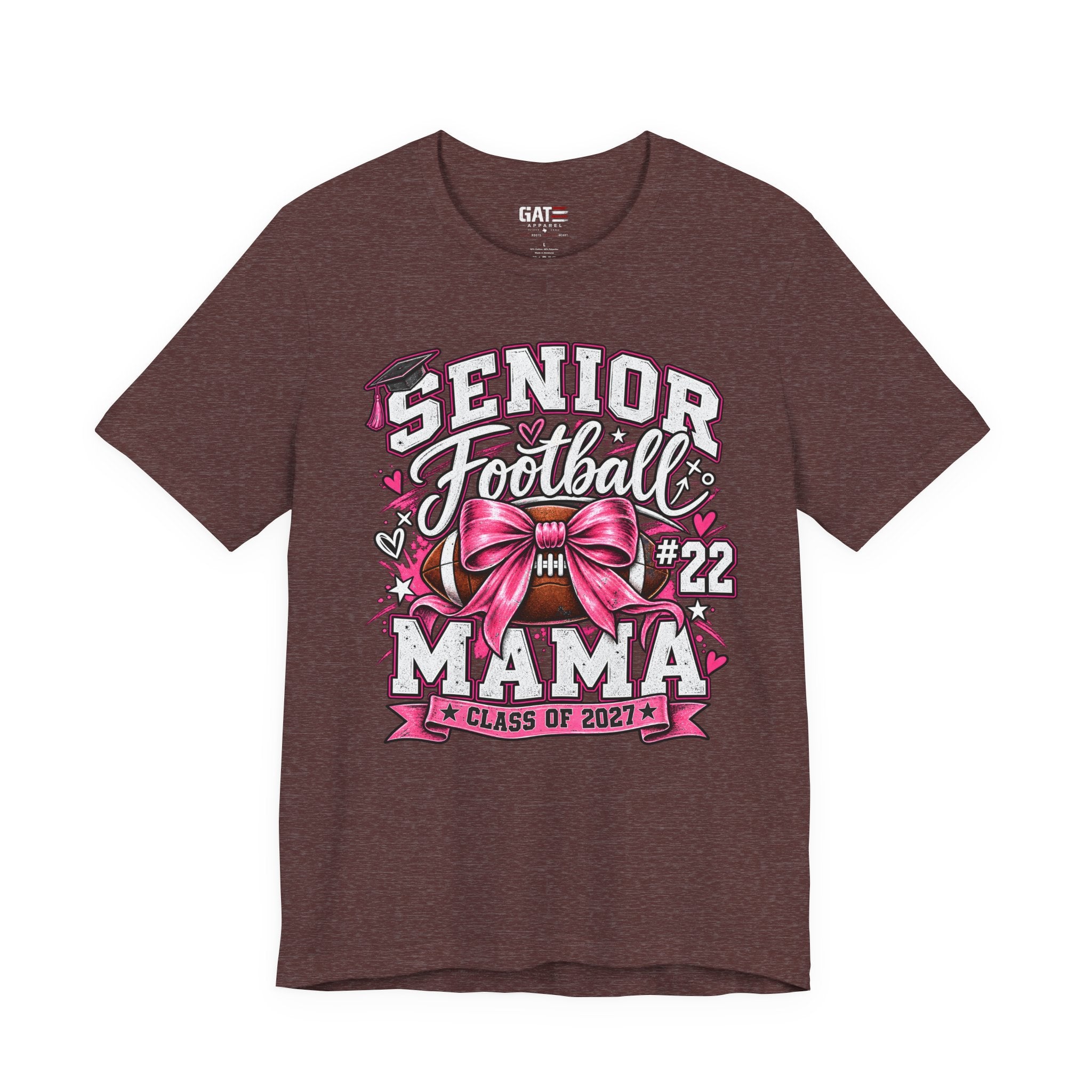 Football Mom Personalized Shirt Custom Player Name Number Helmet Game Day Tee