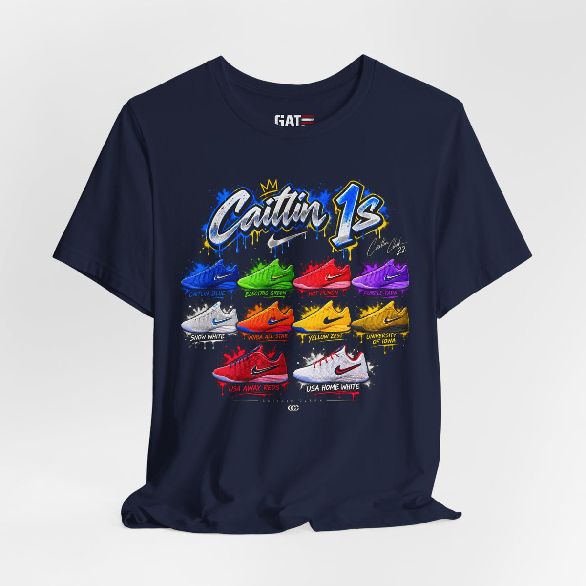 Caitlin Clark Caitlin 1s Sneaker Shirt | Indiana Fever Tee