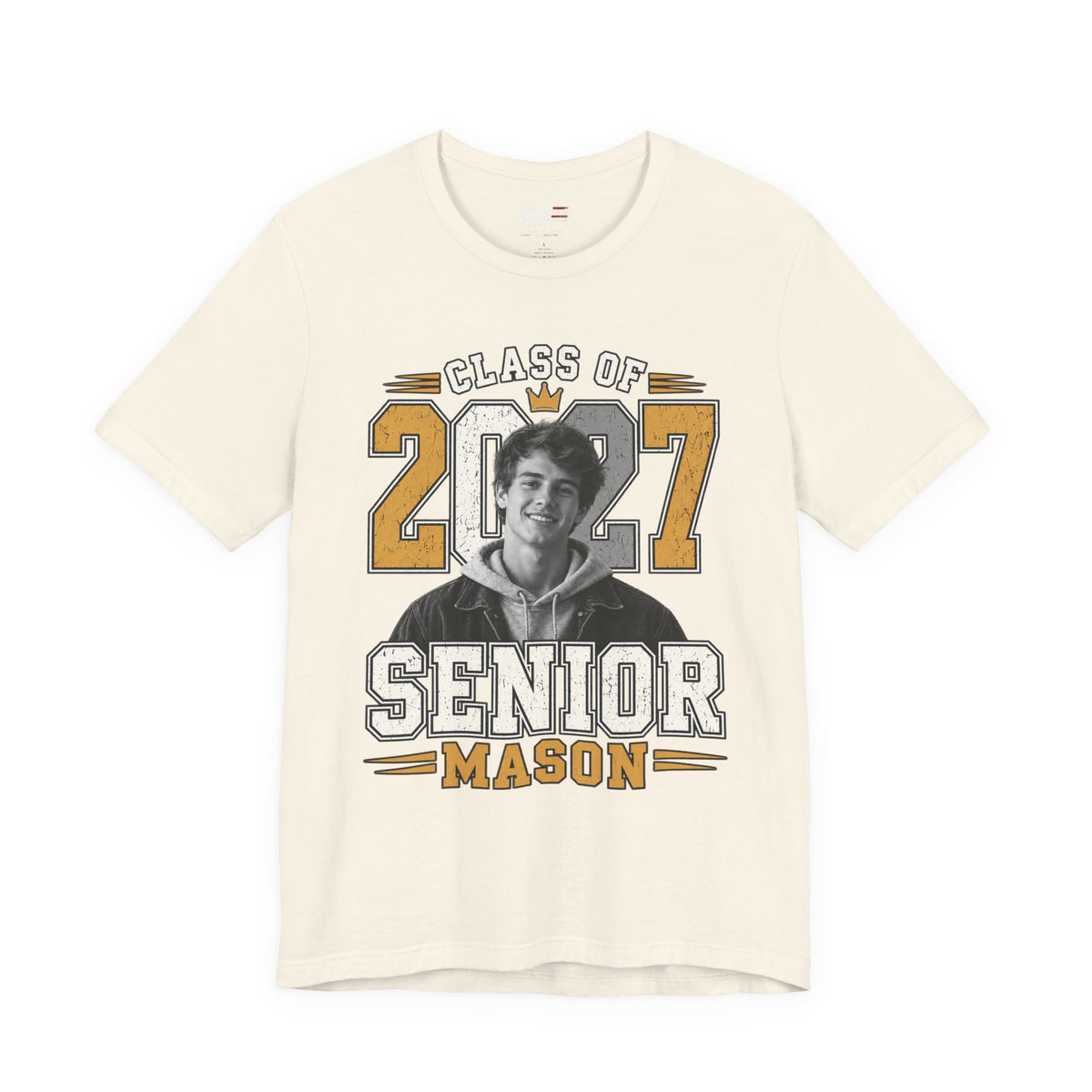 Personalized Senior 2027 Custom Photo Shirt | Graduation Tee
